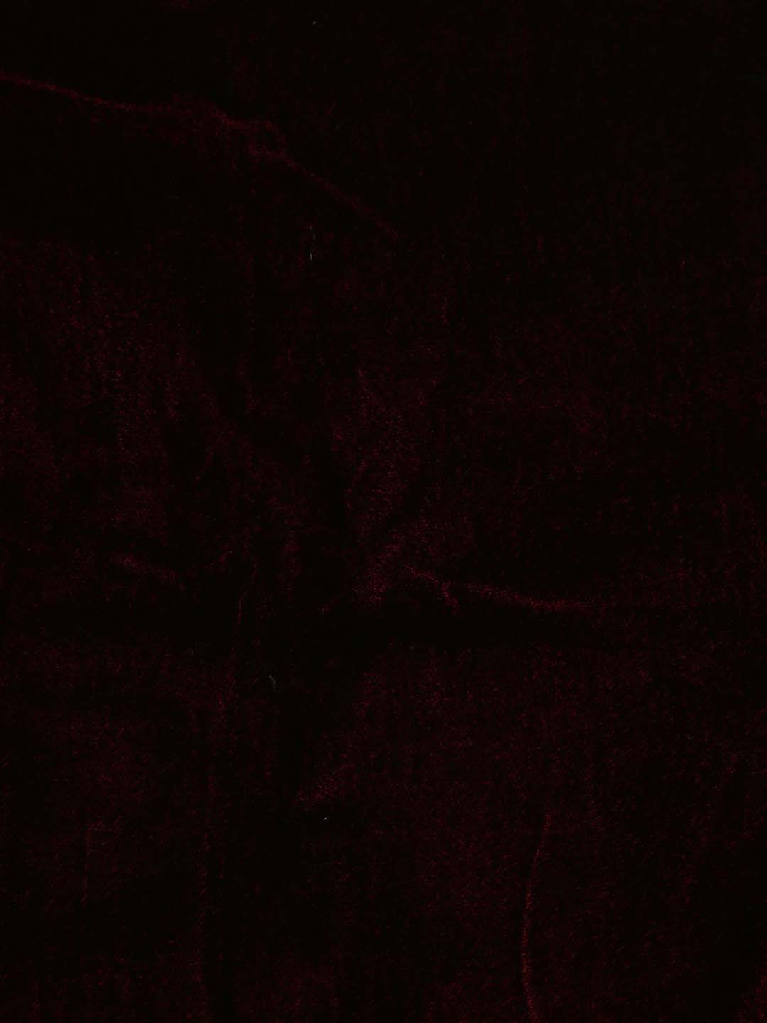 Floral Embroidered Velvet Unstitched Suit Piece With Dupatta
