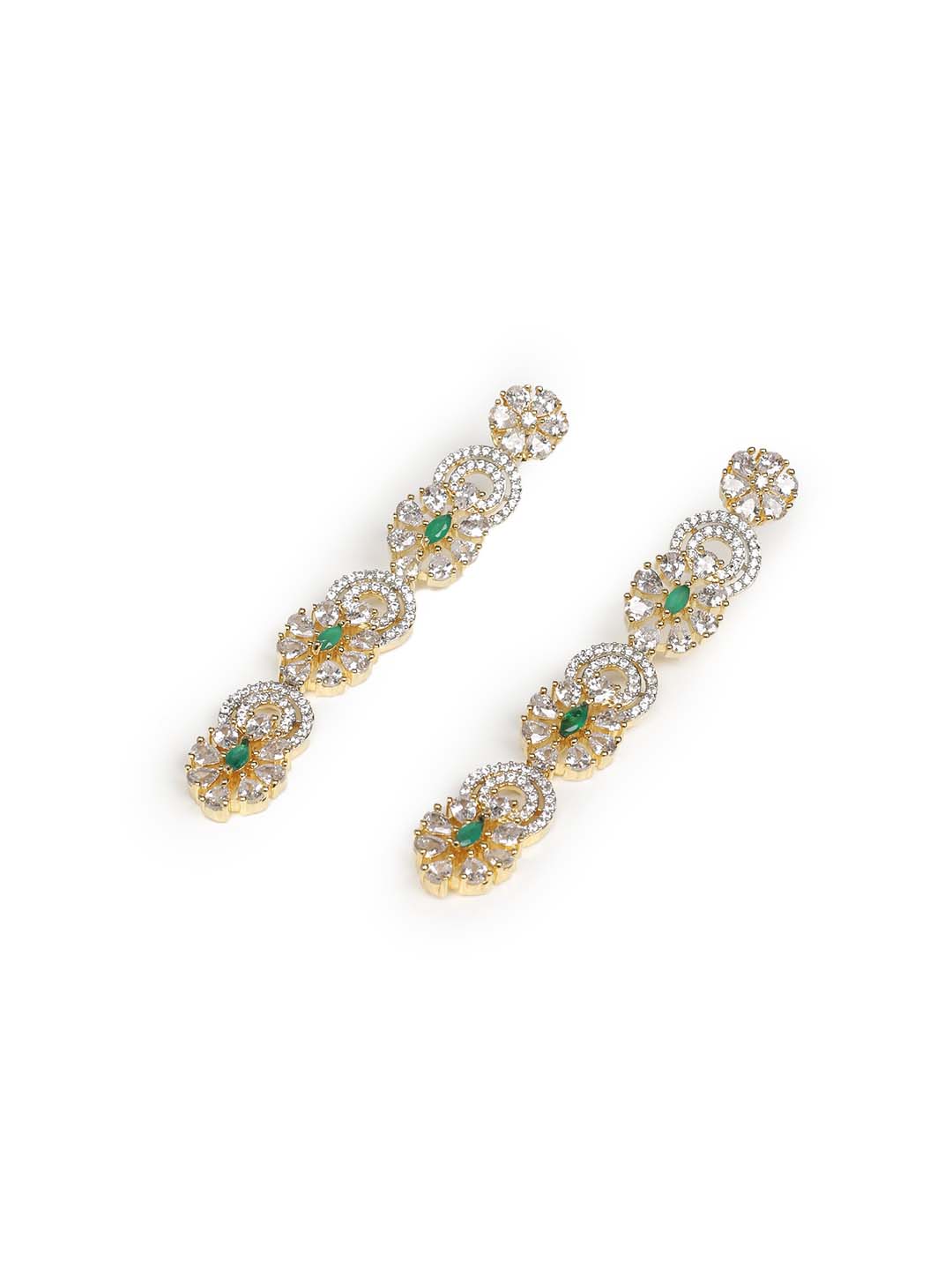 Golden AD Drop Earrings