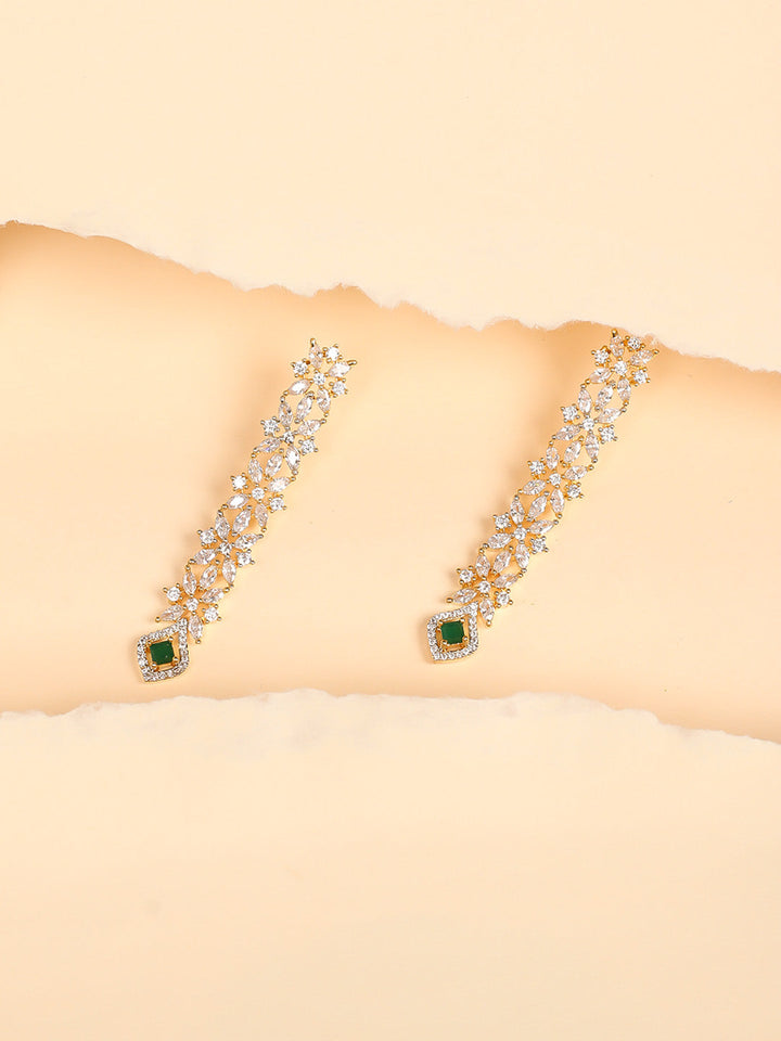 Golden AD Drop Earrings