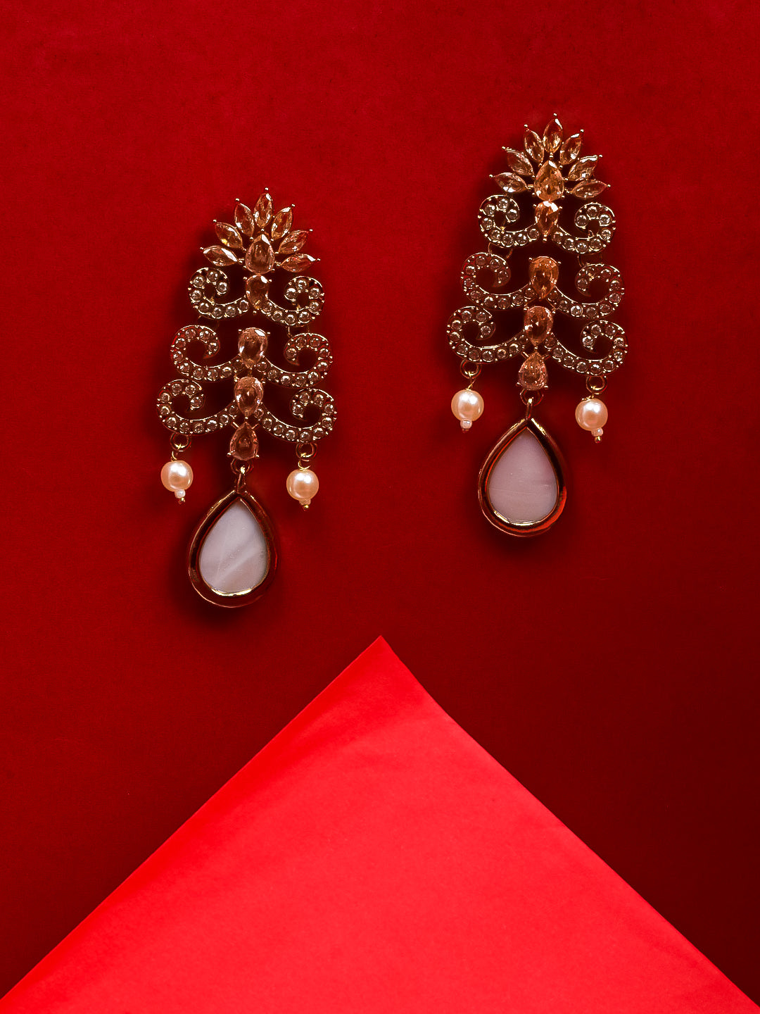 Golden AD Dangler Earrings