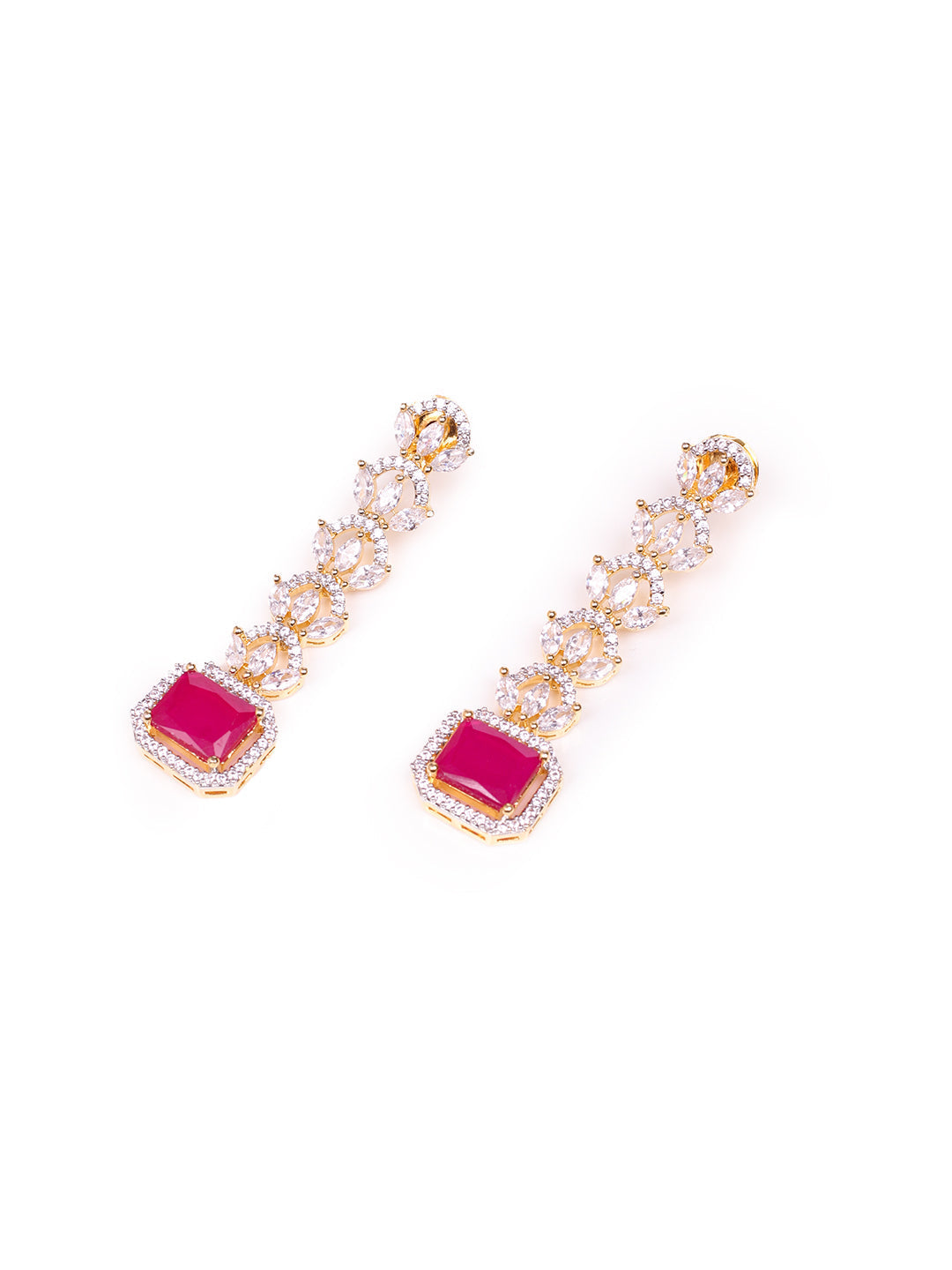 Golden AD Drop Earrings