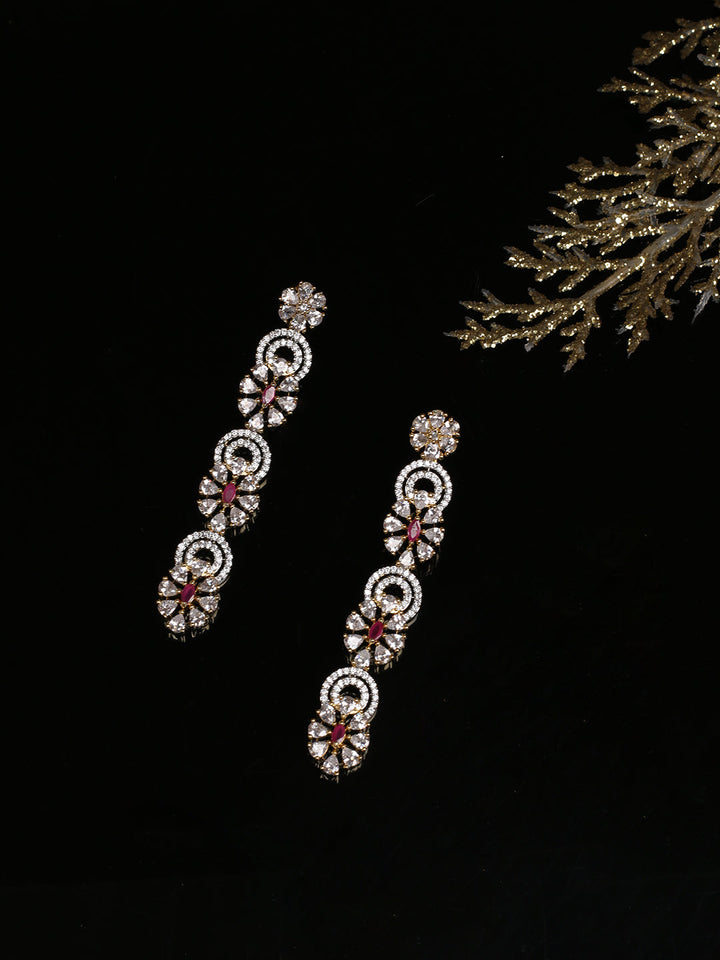 Golden AD Drop Earrings