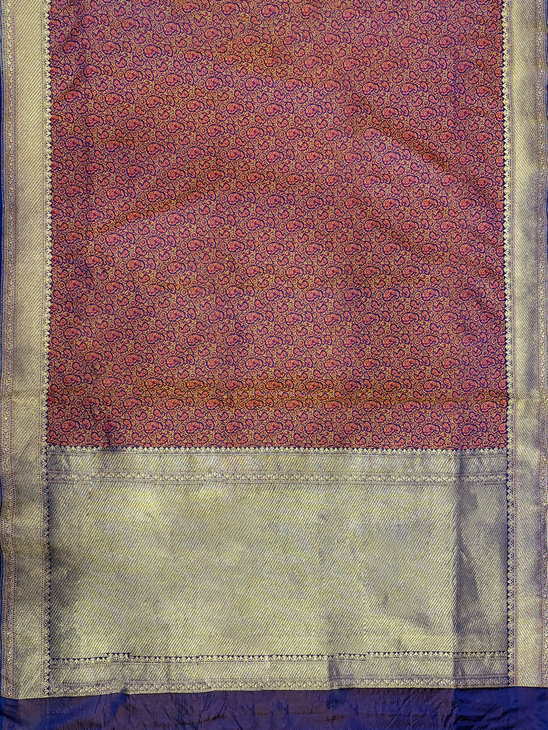 Purple Woven Design Satan Resham Banarasi Saree