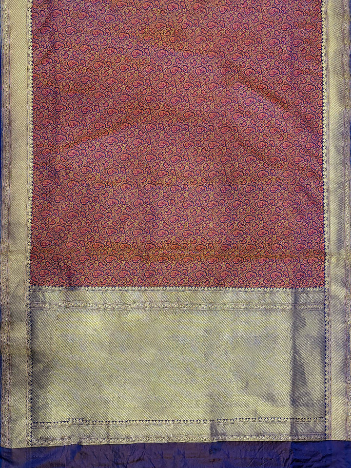 Purple Woven Design Satan Resham Banarasi Saree