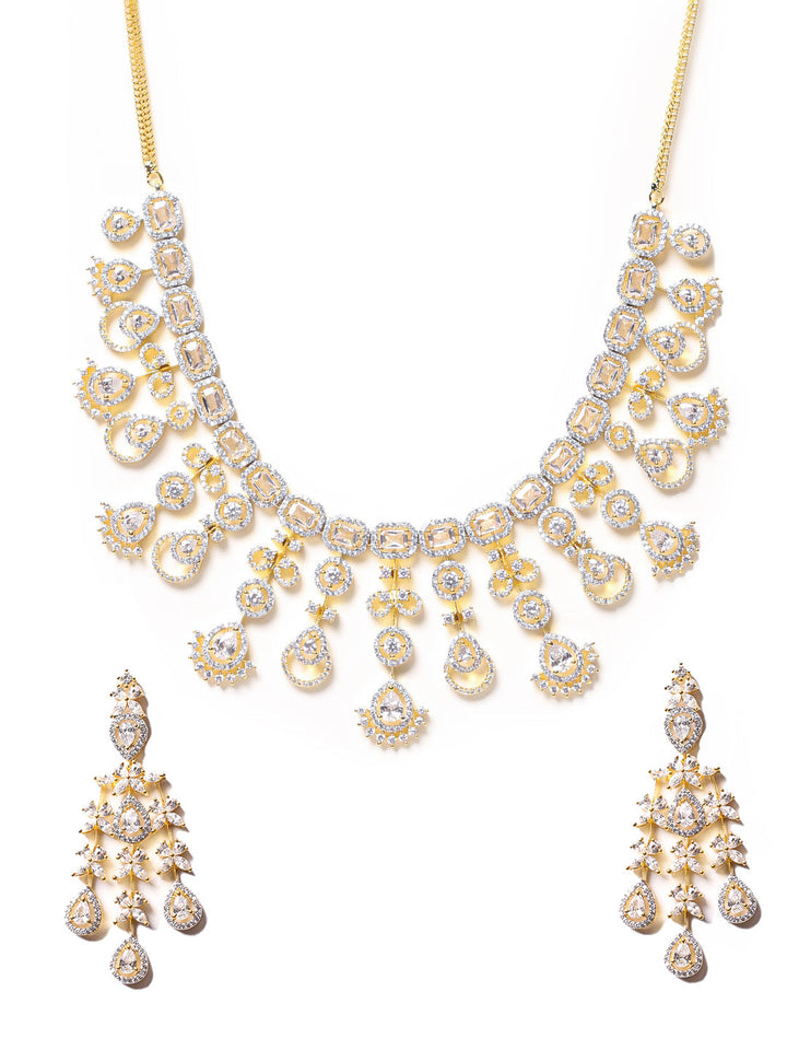 AD Necklace Set With Earrings