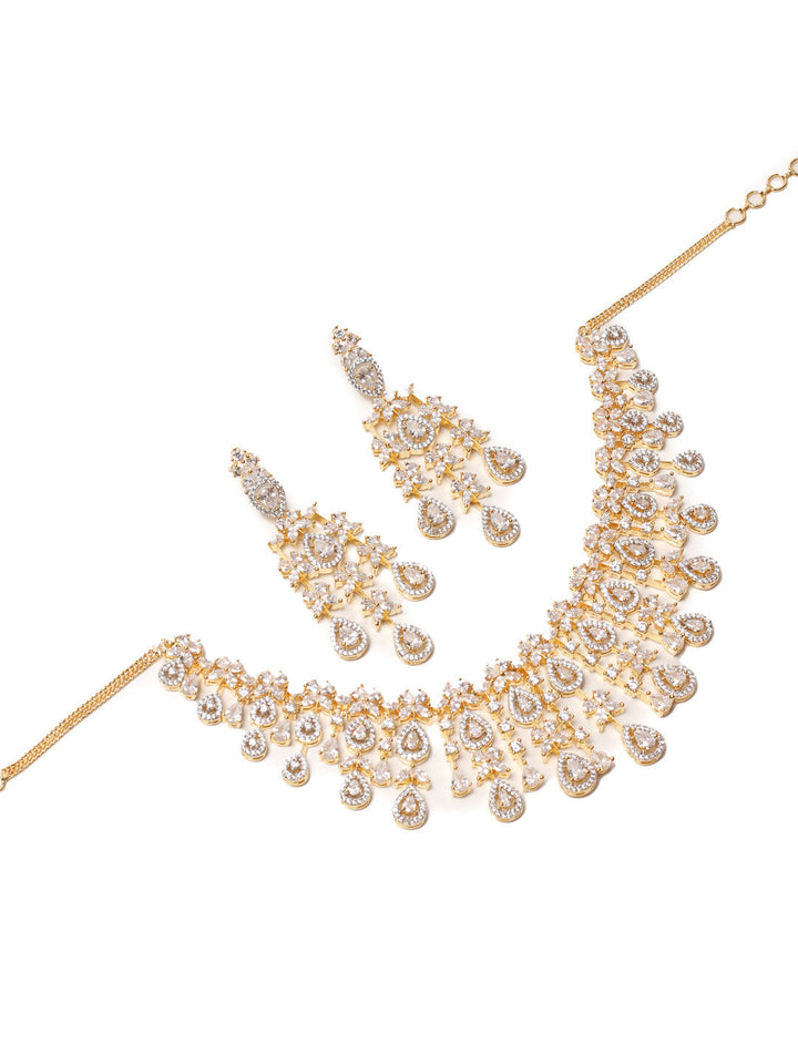 AD Necklace Set With Earrings