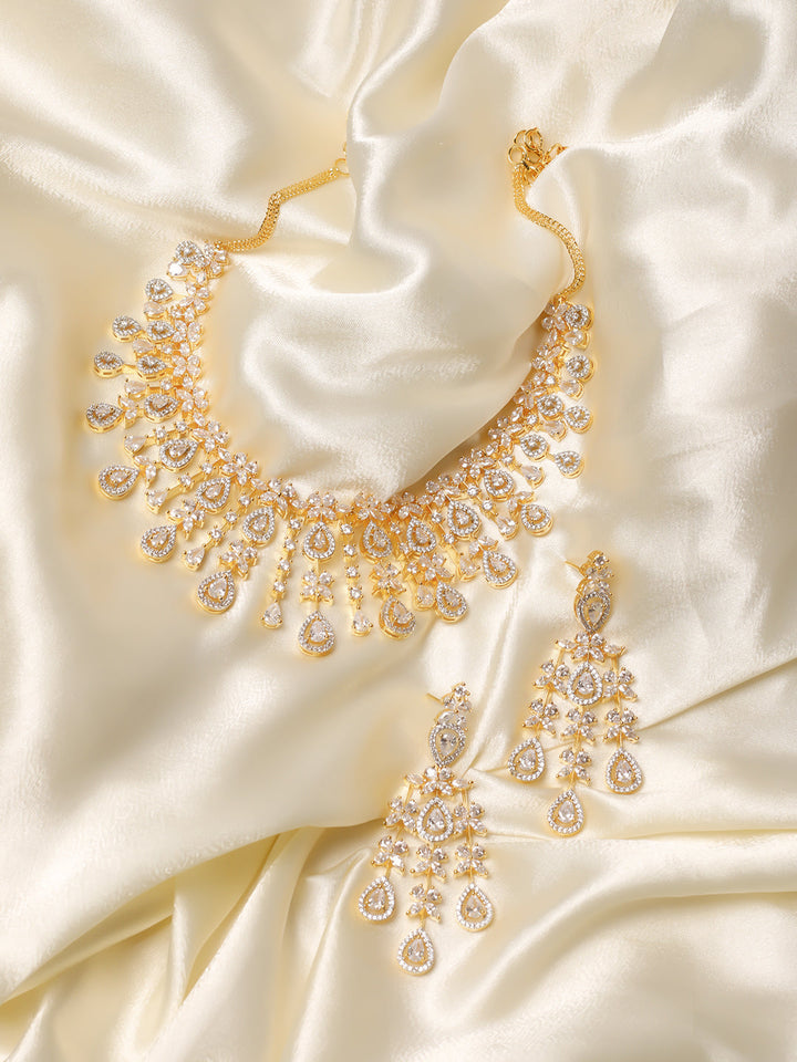 AD Necklace Set With Earrings