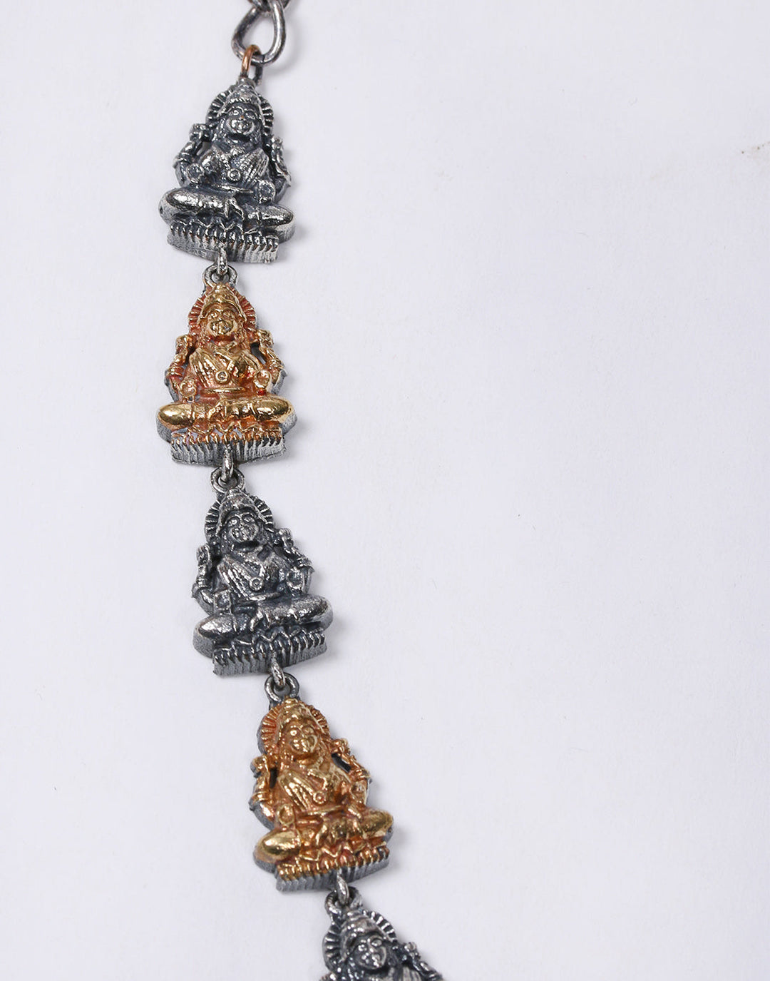 Antique Oxidised Silver Plated Necklace Earring Set