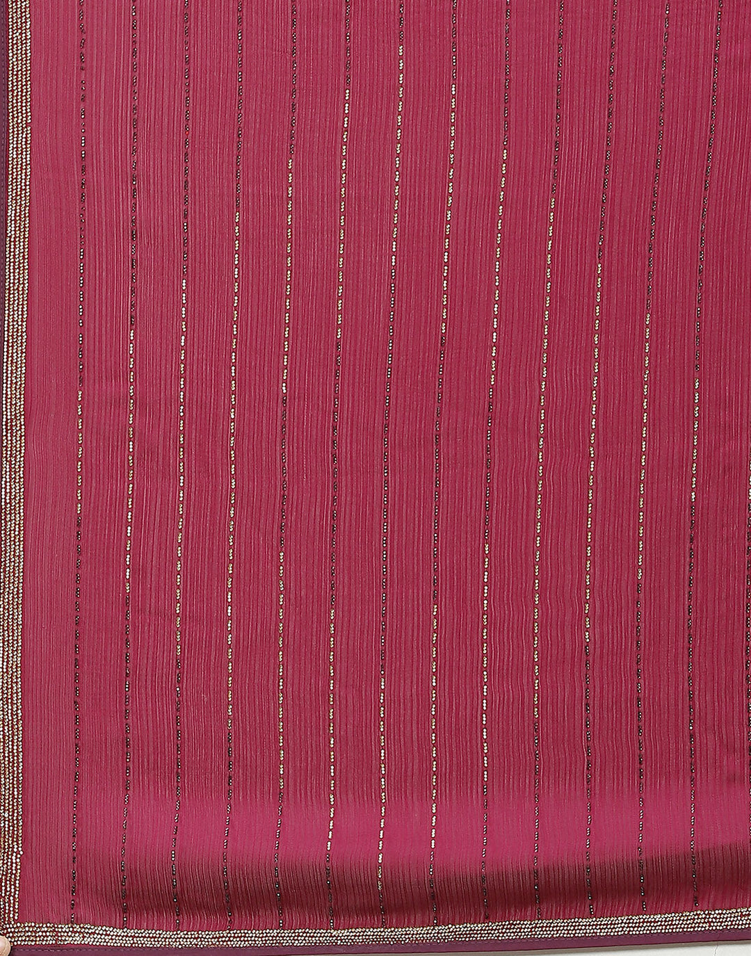 Stone Embroidered Chiffon Saree