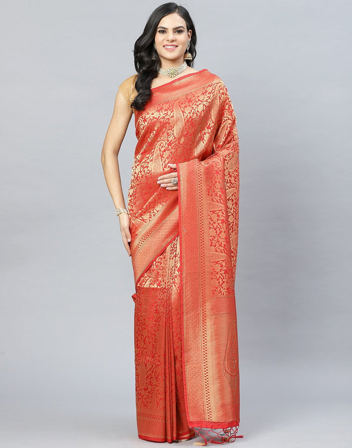 Art handloom Woven Embroidery Saree