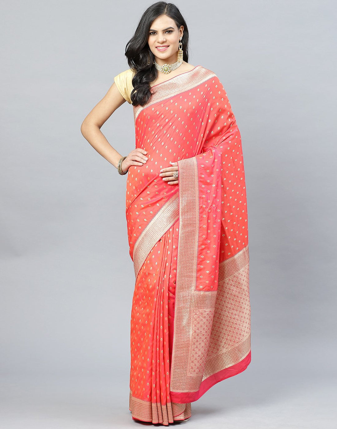 Banarasi Woven Embroidery Saree
