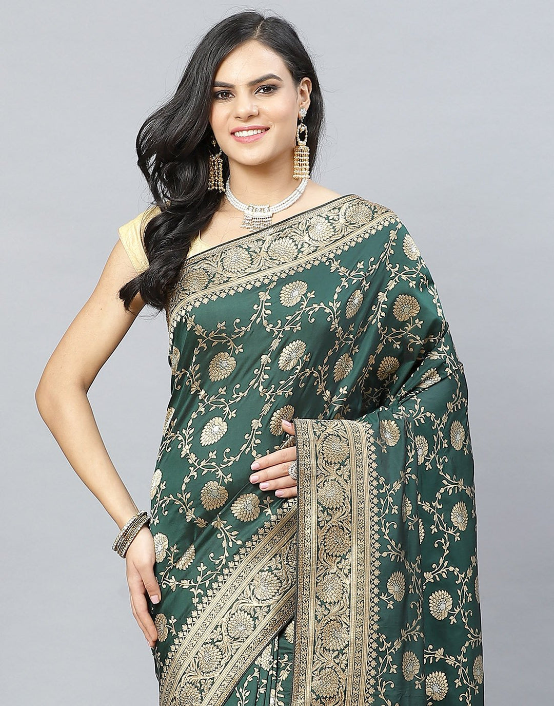 Banarasi Woven Embroidery Saree