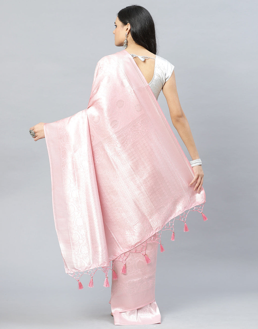 Zari Jaal Art Handloom Woven Saree