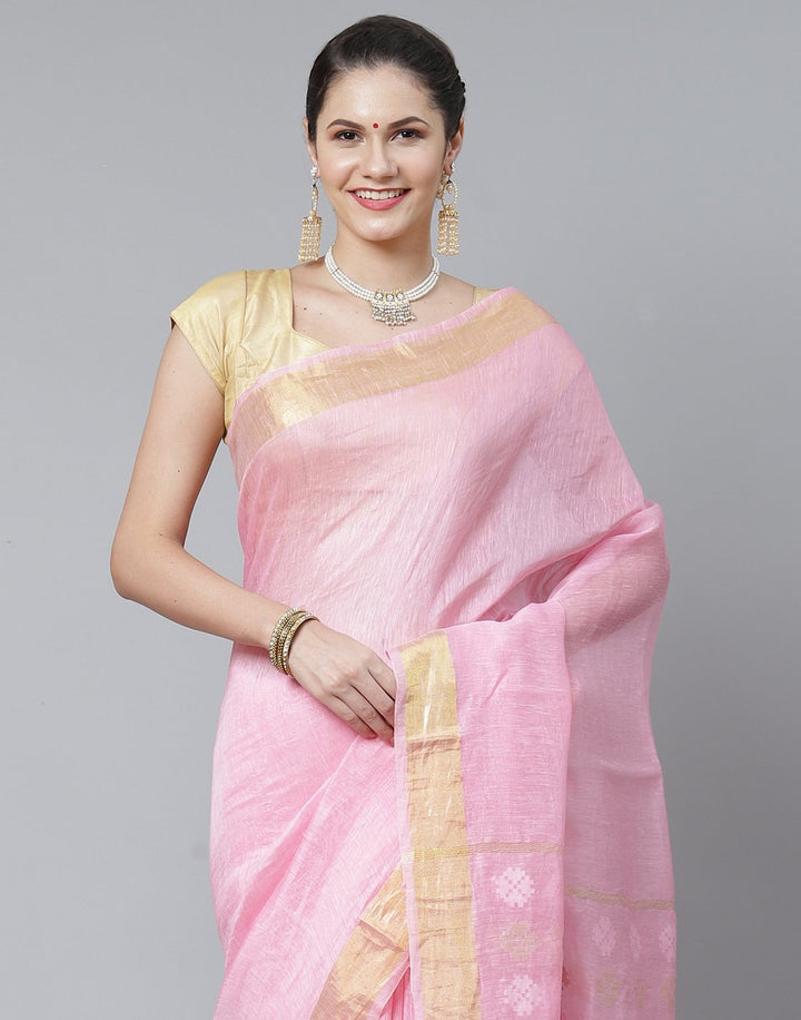 Cotton Linen Saree