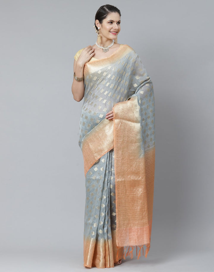 Cotton Linen Saree