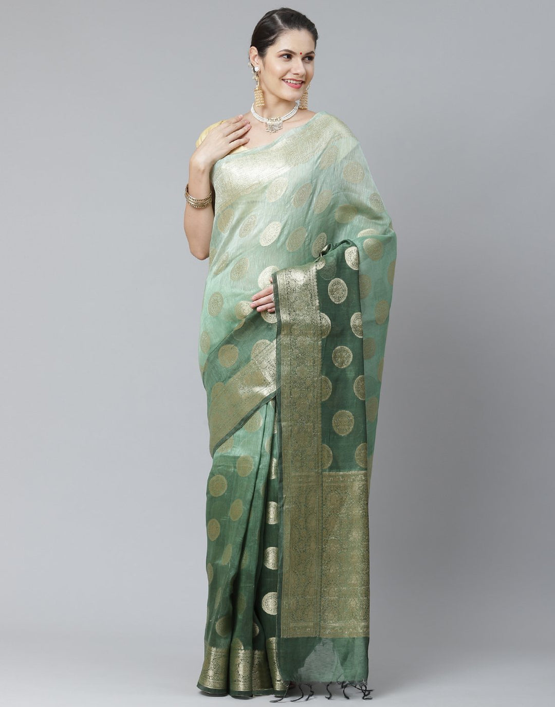 Cotton Linen Saree