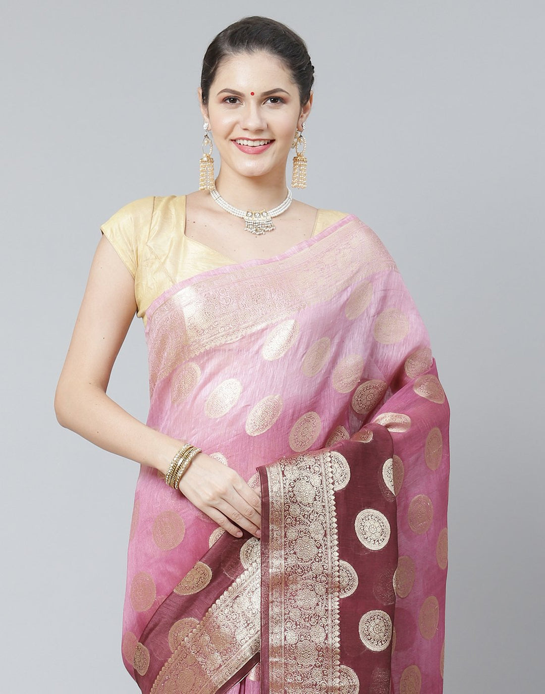 Cotton Linen Saree