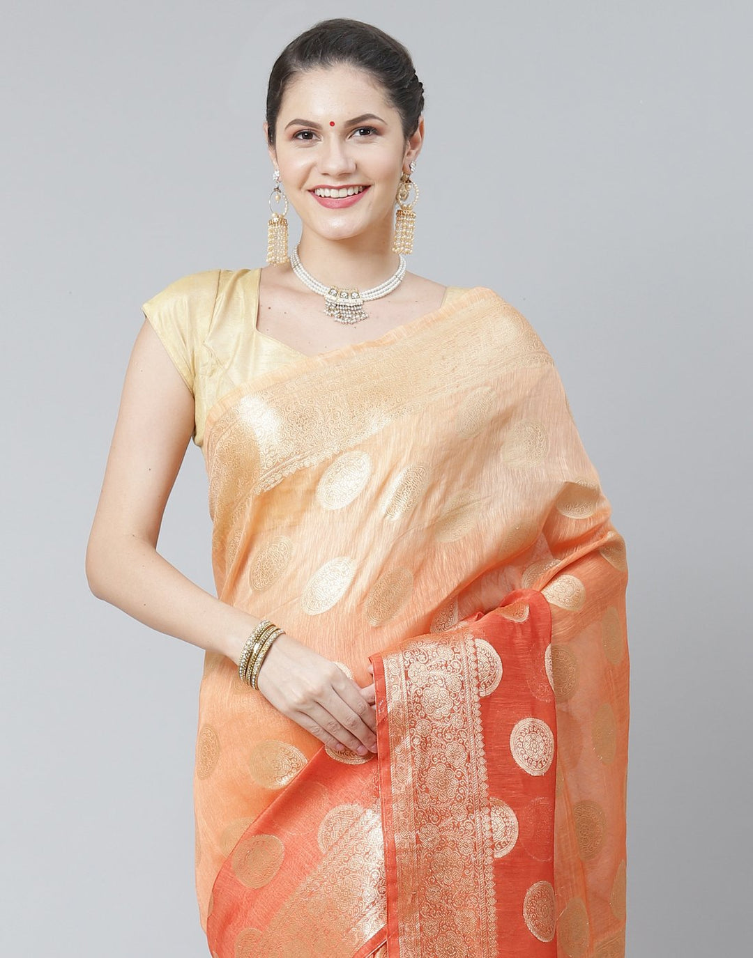 Cotton Linen Saree