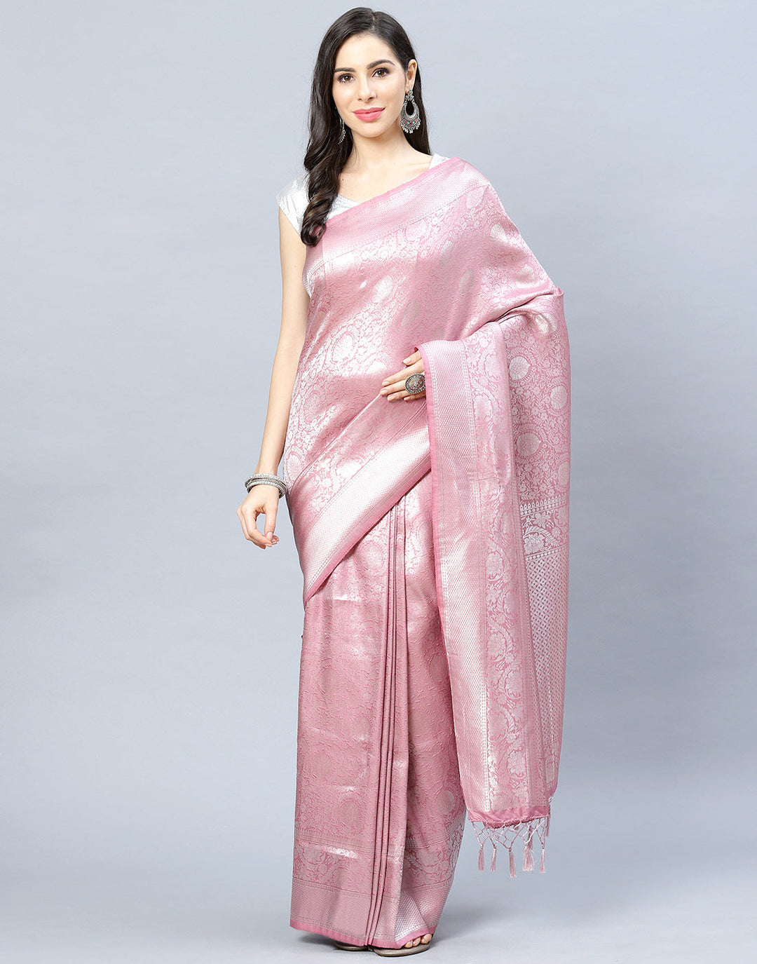 Zari Jaal Art Handloom Woven Saree
