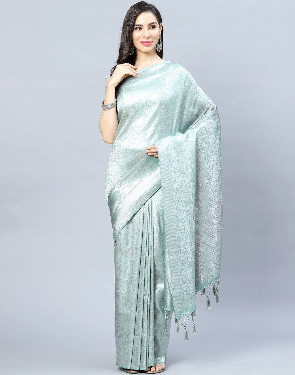 Zari Jaal Art Handloom Woven Saree