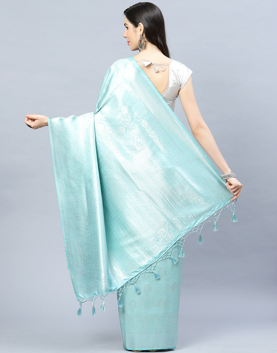 Zari Jaal Art Handloom Woven Saree