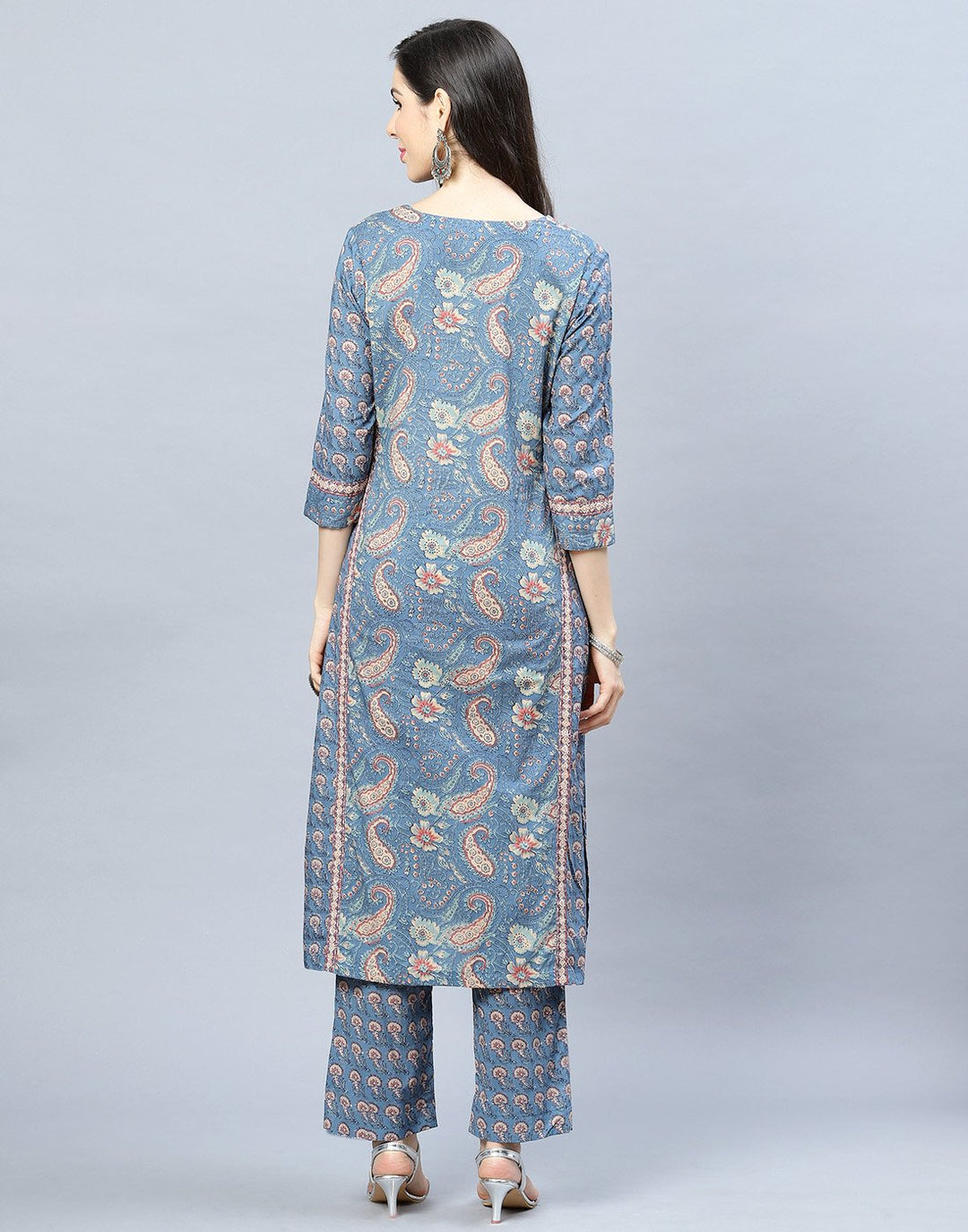 Cotton Printed Kurti Pant Set