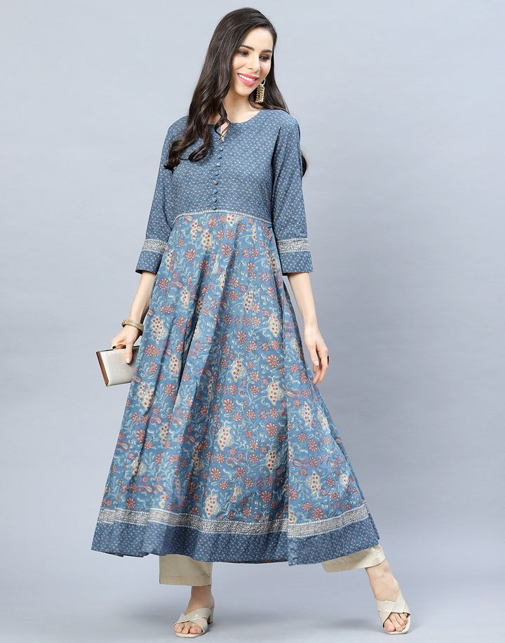 Cotton Printed Anarkali Kurti