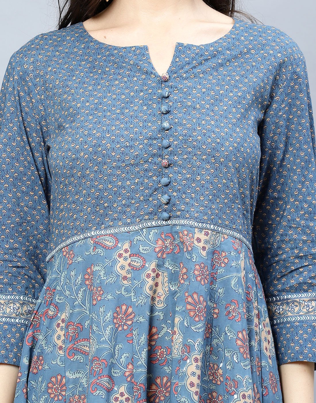 Cotton Printed Anarkali Kurti