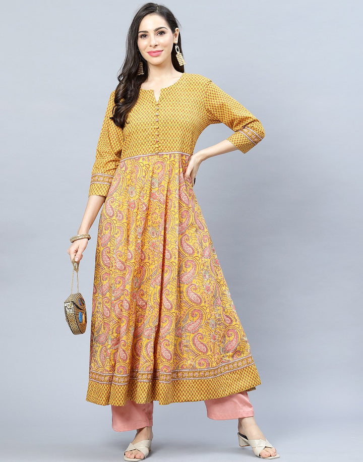 Cotton Printed Anarkali Kurti