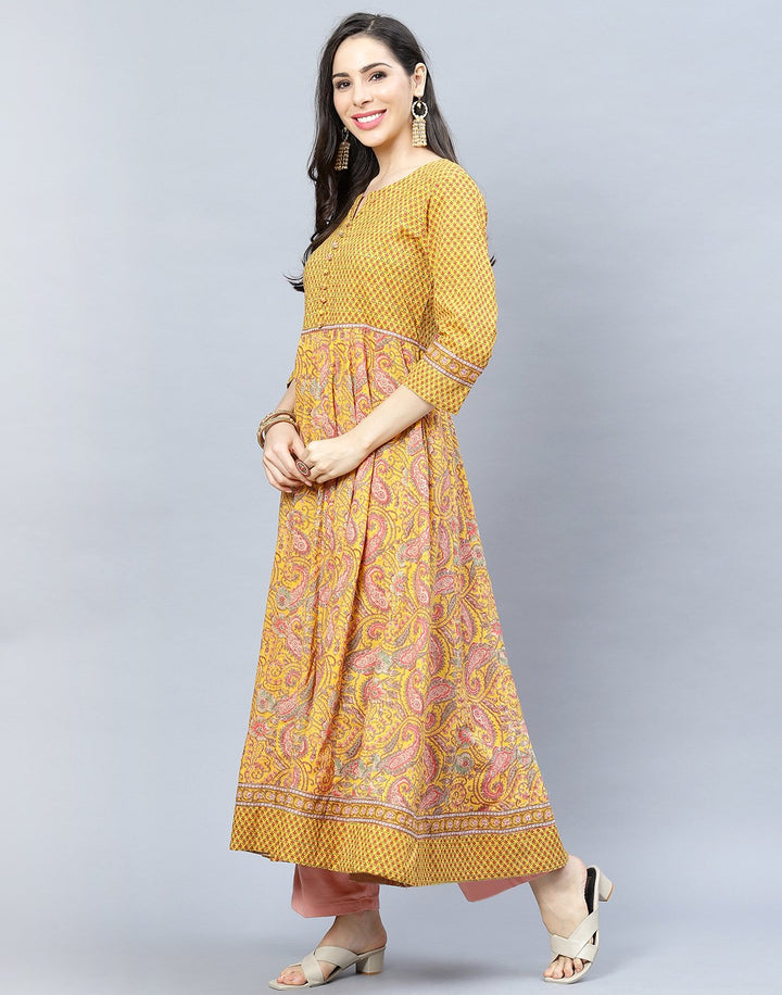 Cotton Printed Anarkali Kurti