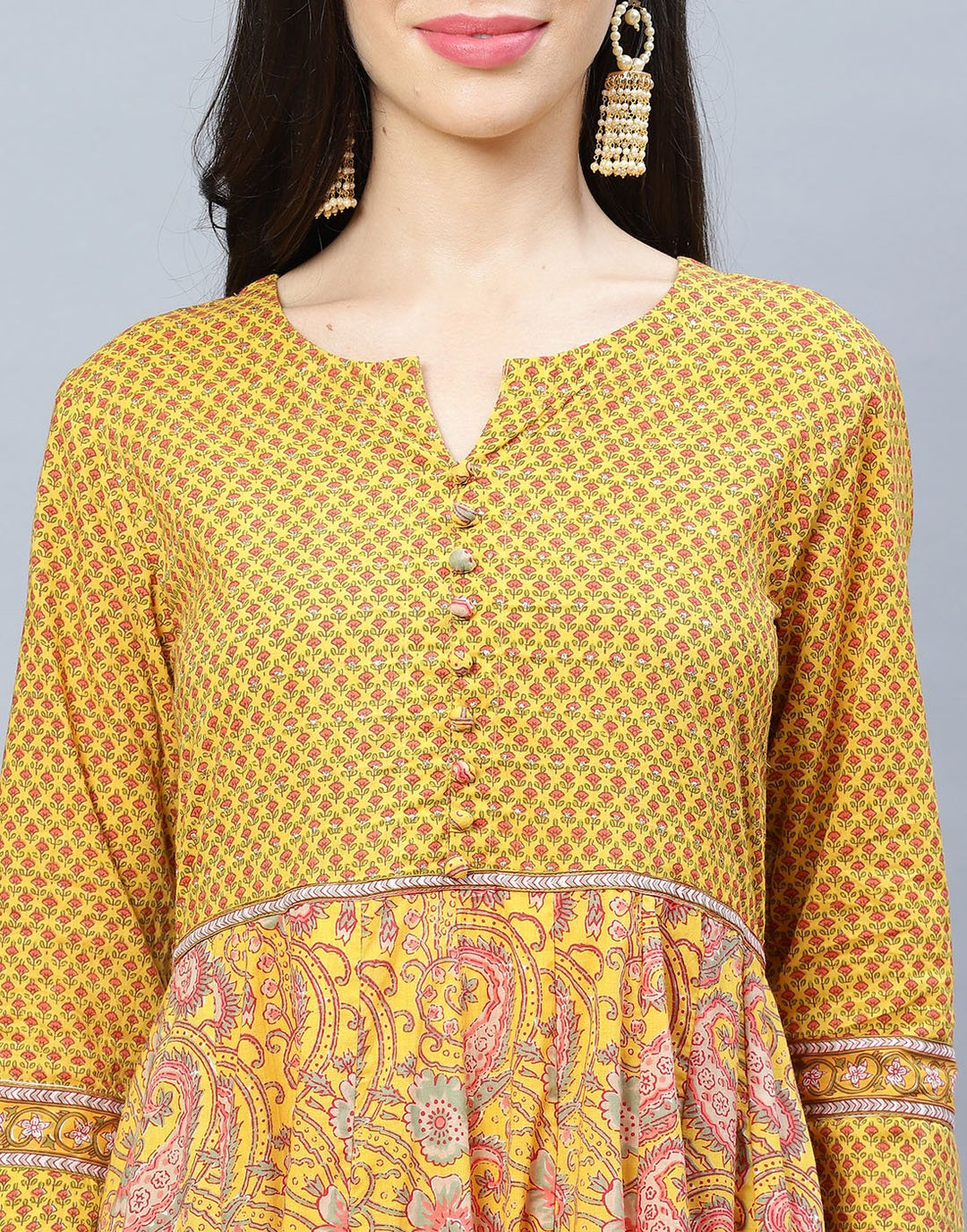 Cotton Printed Anarkali Kurti