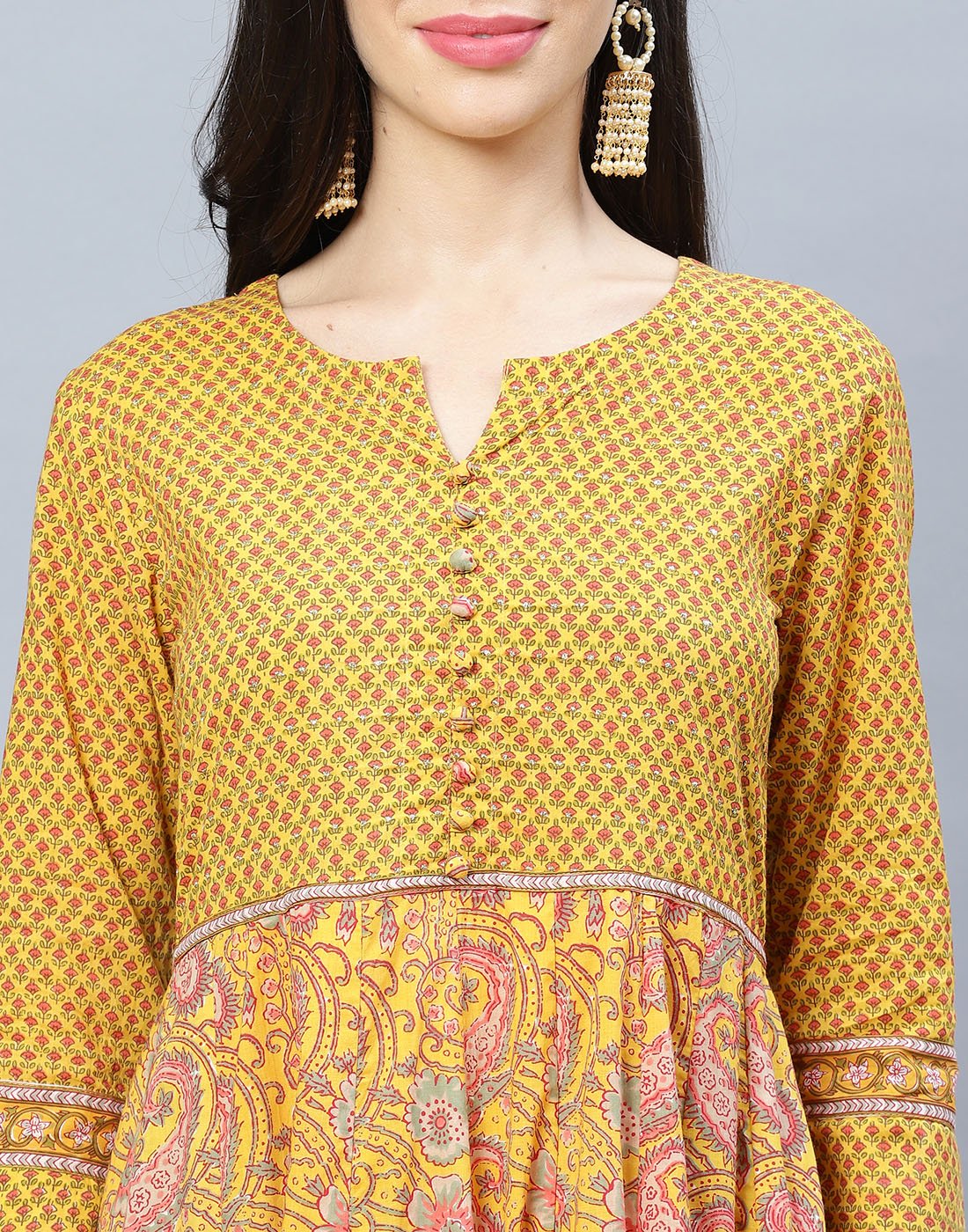 Cotton Printed Anarkali Kurti