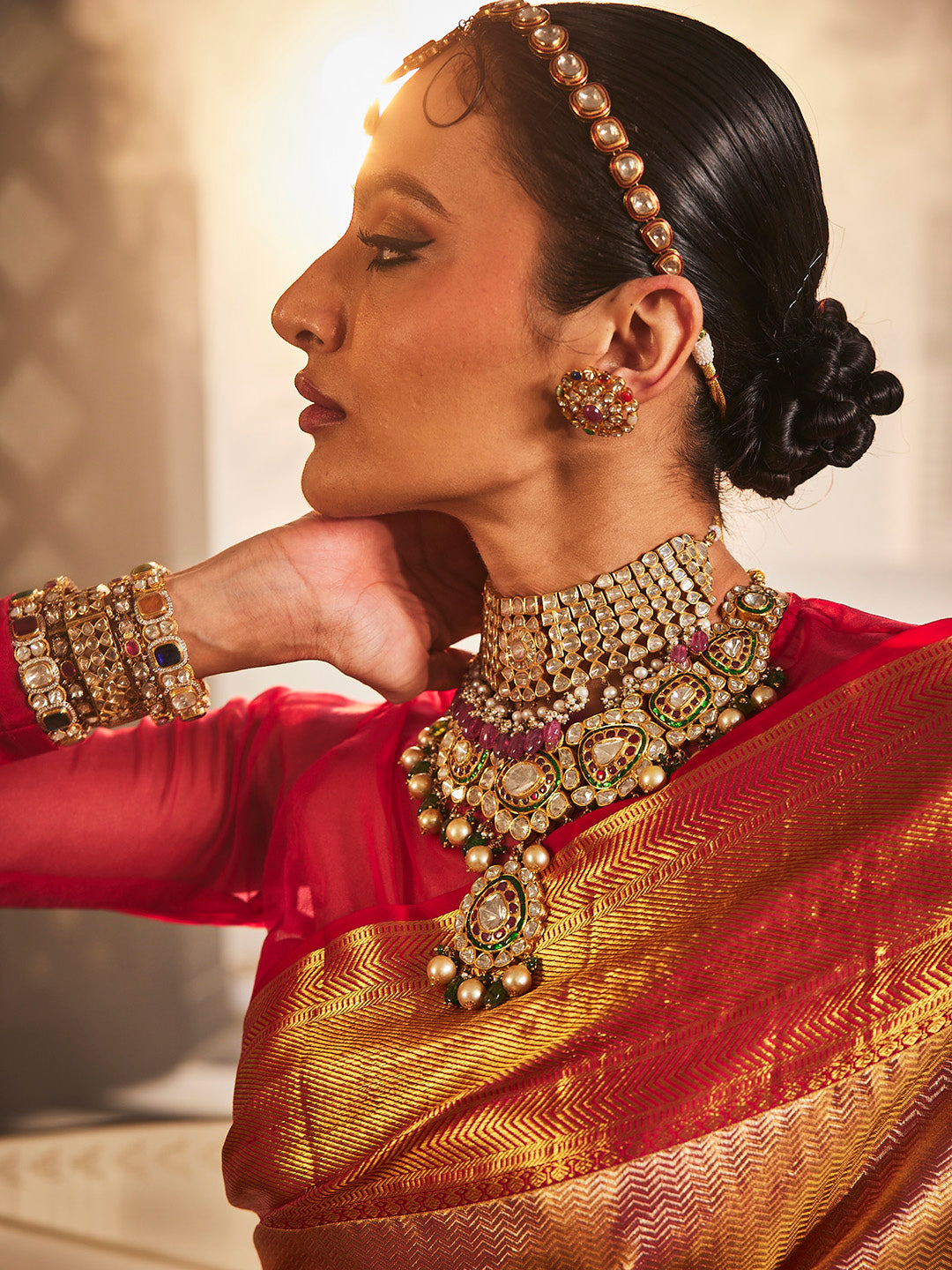 Brocade Kanjeevaram Woven Tissue Saree