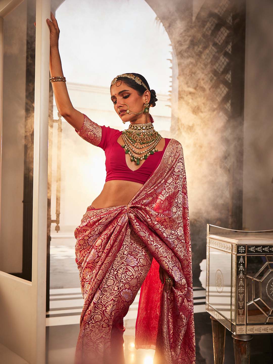 Floral Brocade Banarasi Saree