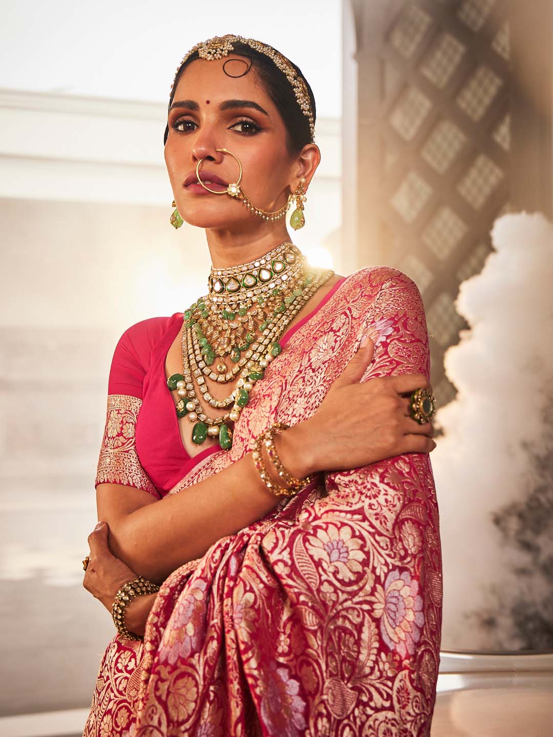 Floral Brocade Banarasi Saree