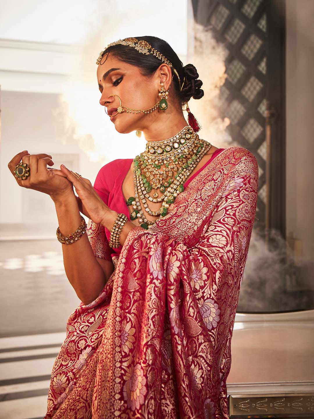 Floral Brocade Banarasi Saree