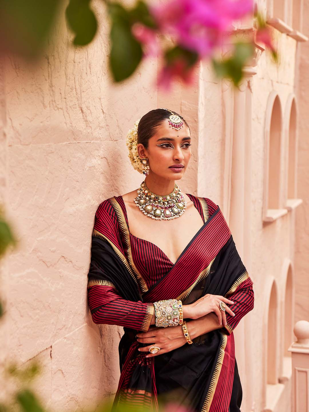 Zari Jaal Woven Cotton Saree