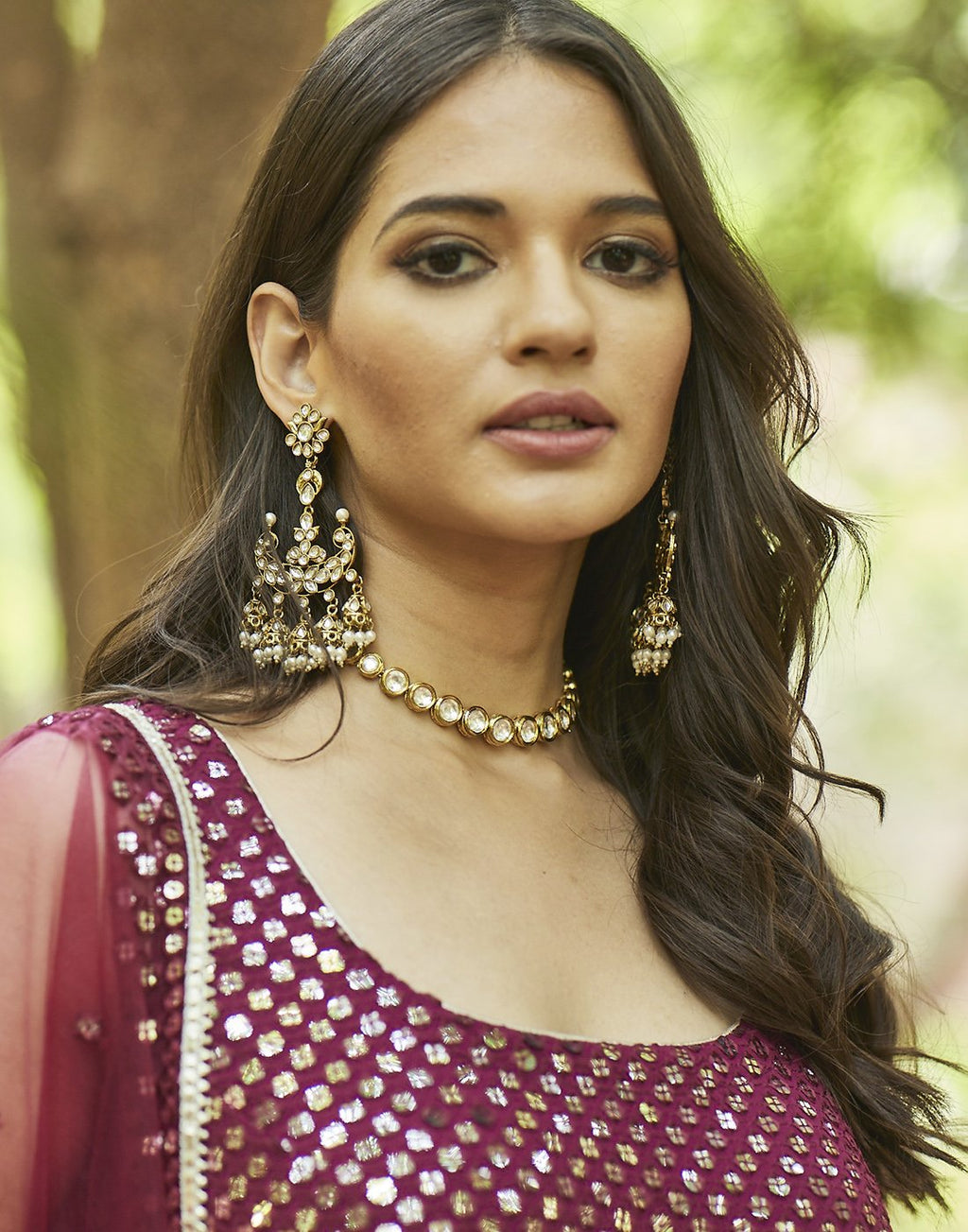 MBZ Meena Bazaar-Beautiful Stone Earrings