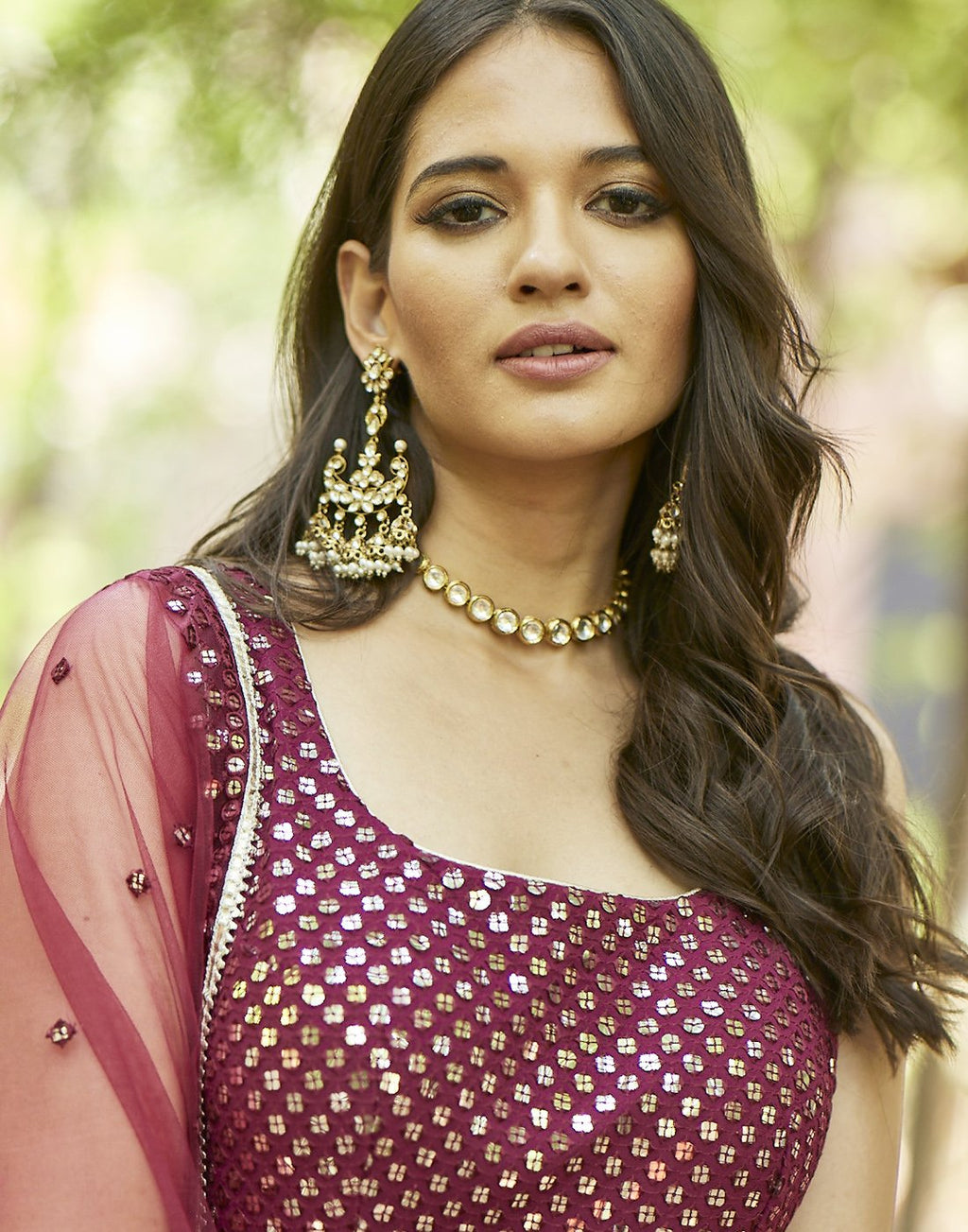 MBZ Meena Bazaar-Beautiful Stone Earrings