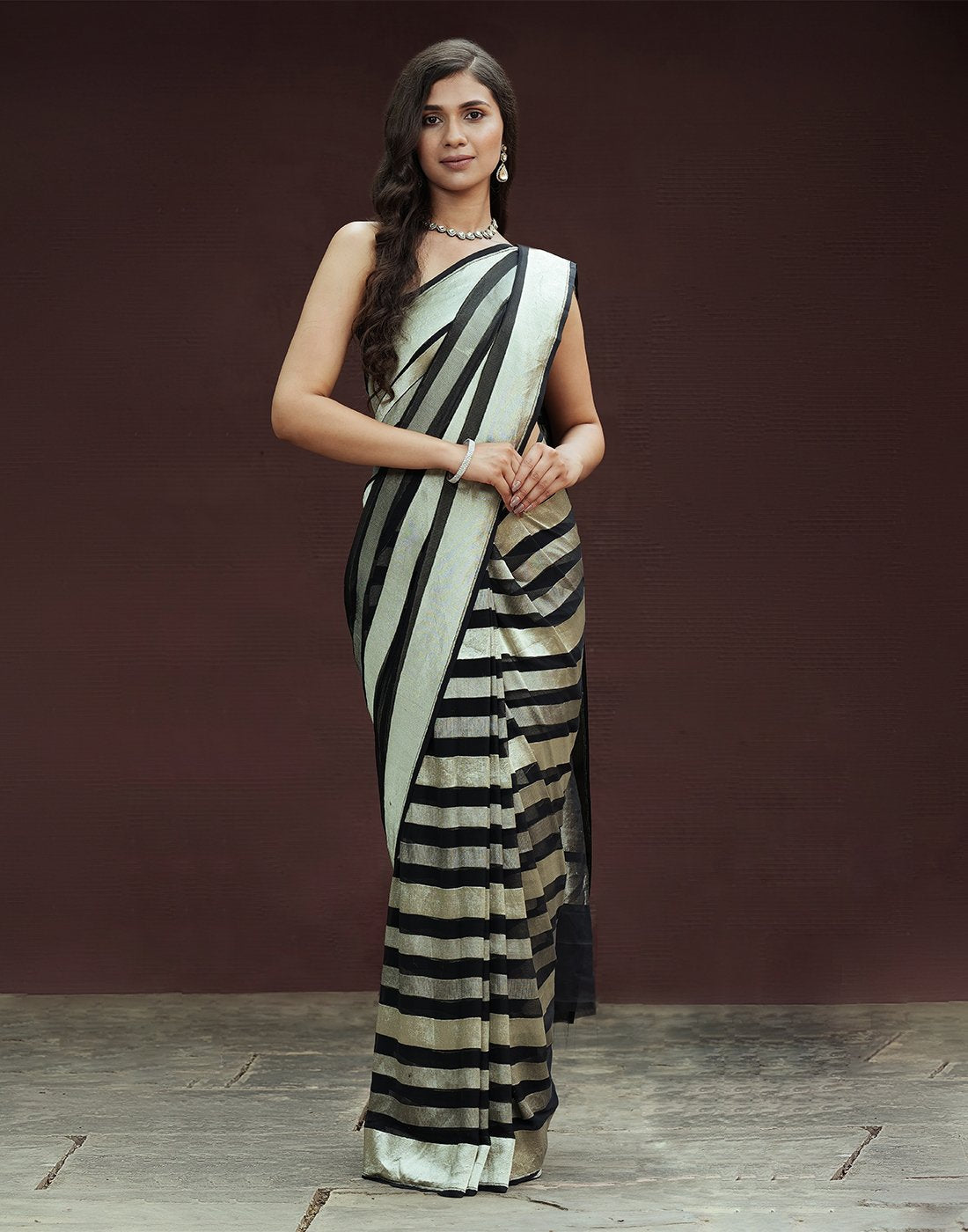 Banarasi Zari Jaal Khaddi