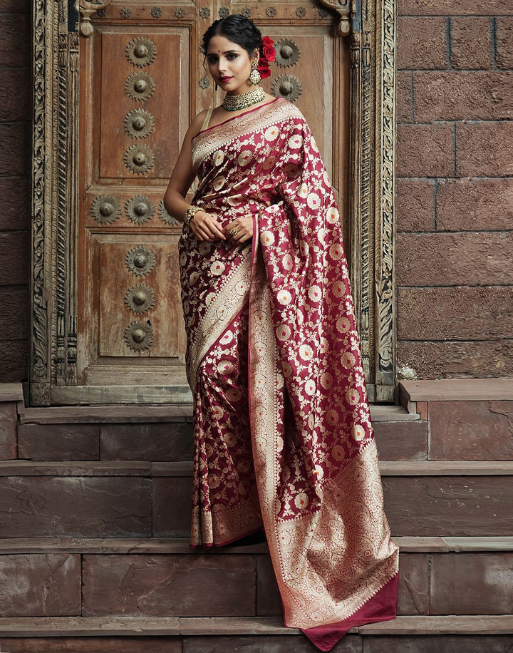Woven Banarasi Handloom Saree