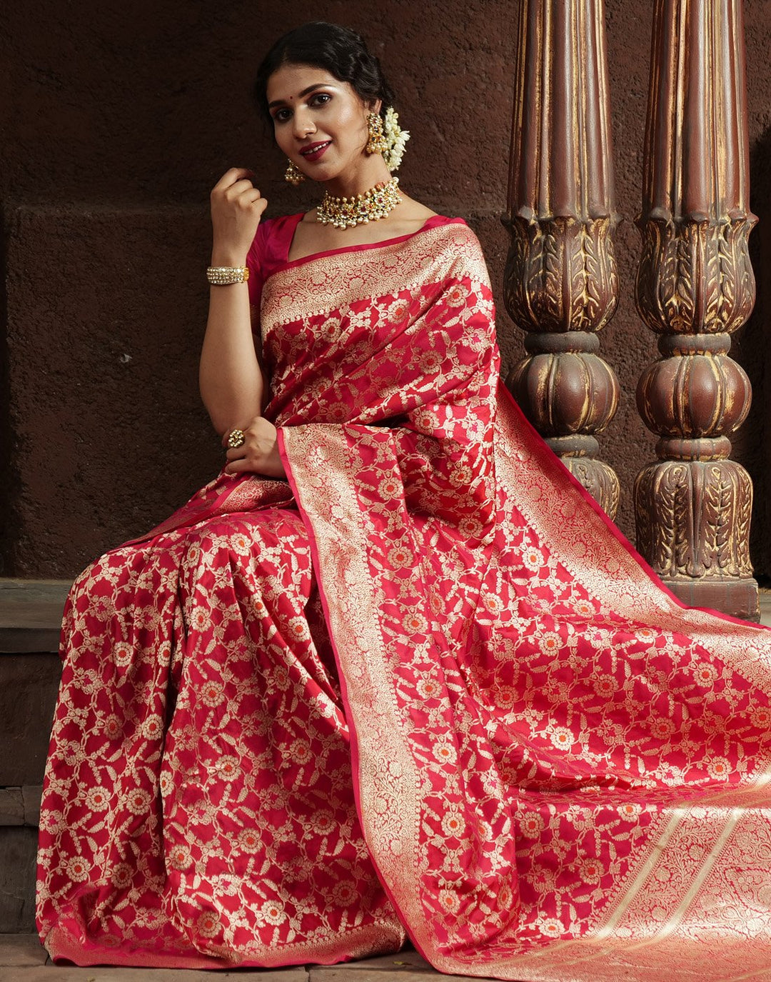Woven Handloom Banarasi Saree