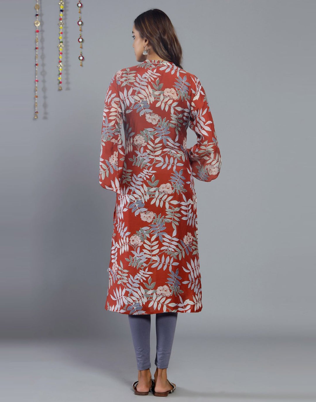 Floral Print Cotton Muslin Kurti