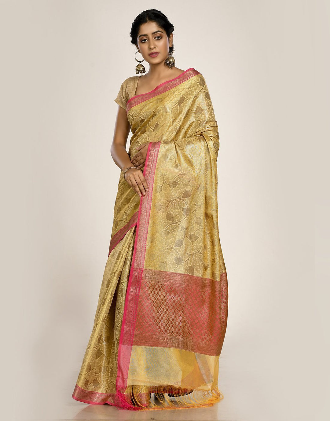 MBZ Meena Bazaar-Cotton Woven Saree
