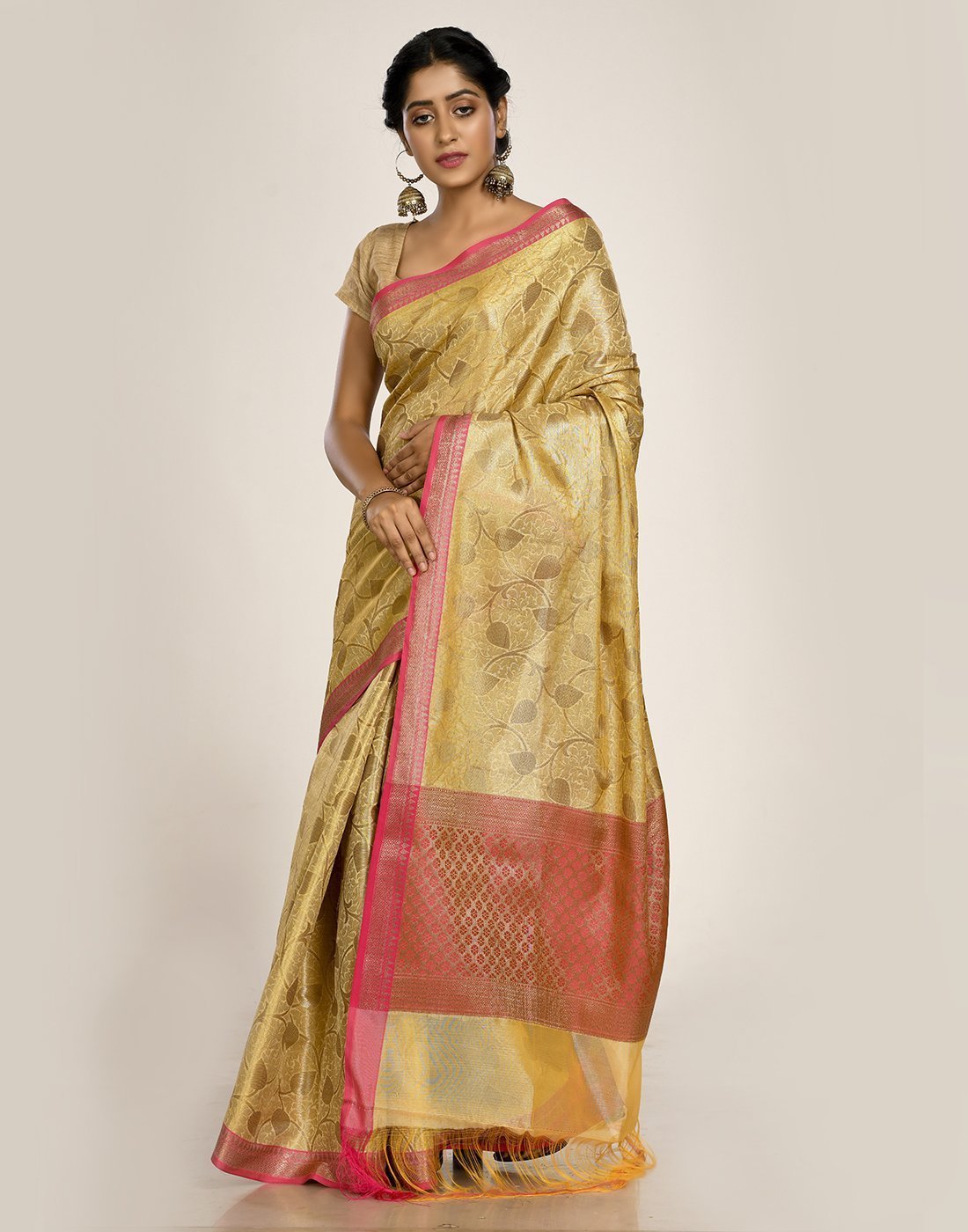 MBZ Meena Bazaar-Cotton Woven Saree