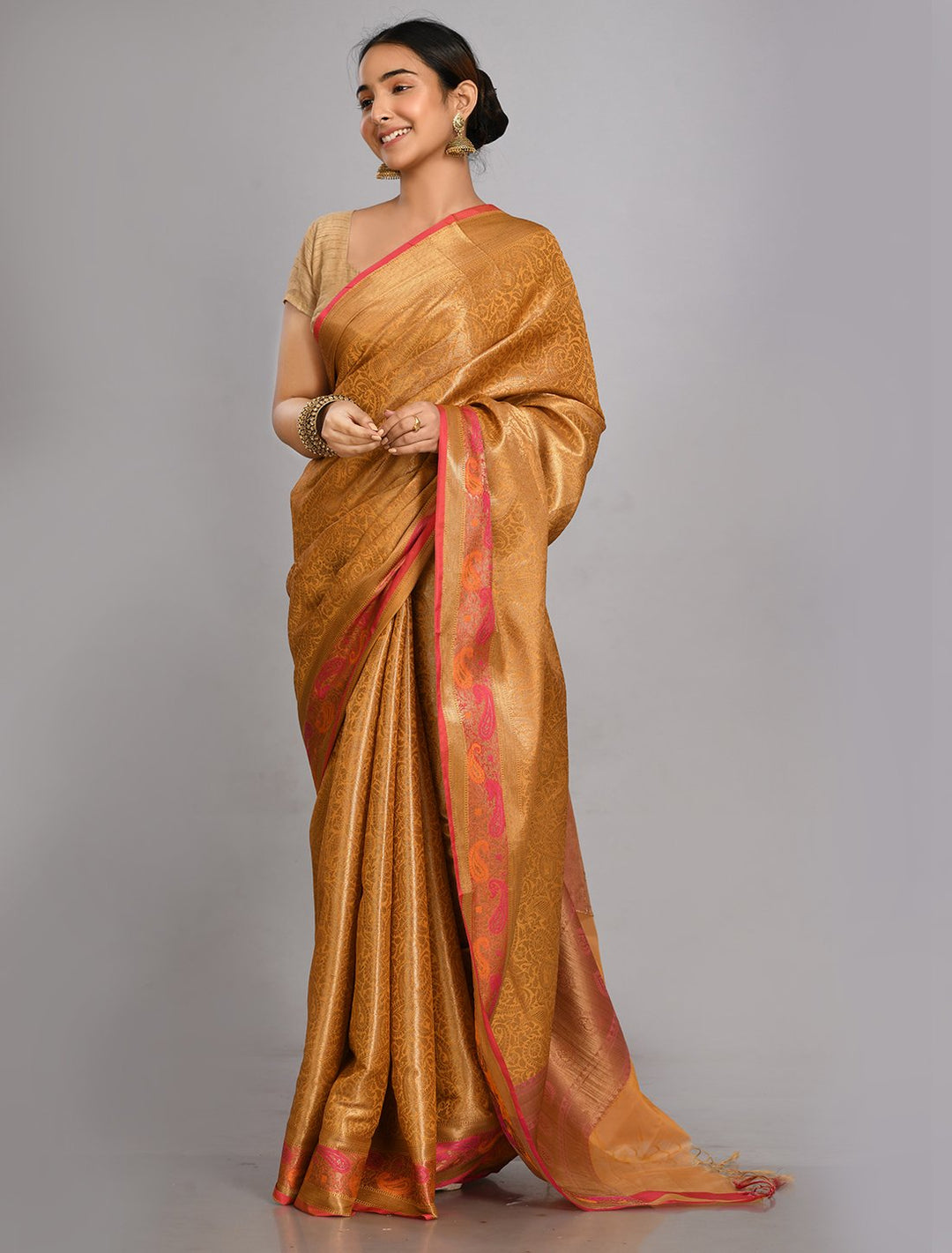 MBZ Meena Bazaar-Cotton Woven Saree