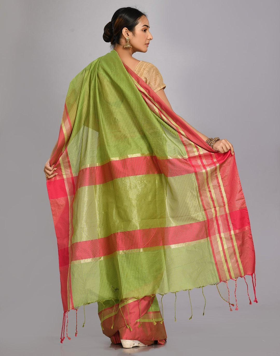 MBZ Meena Bazaar-Cotton Woven Saree