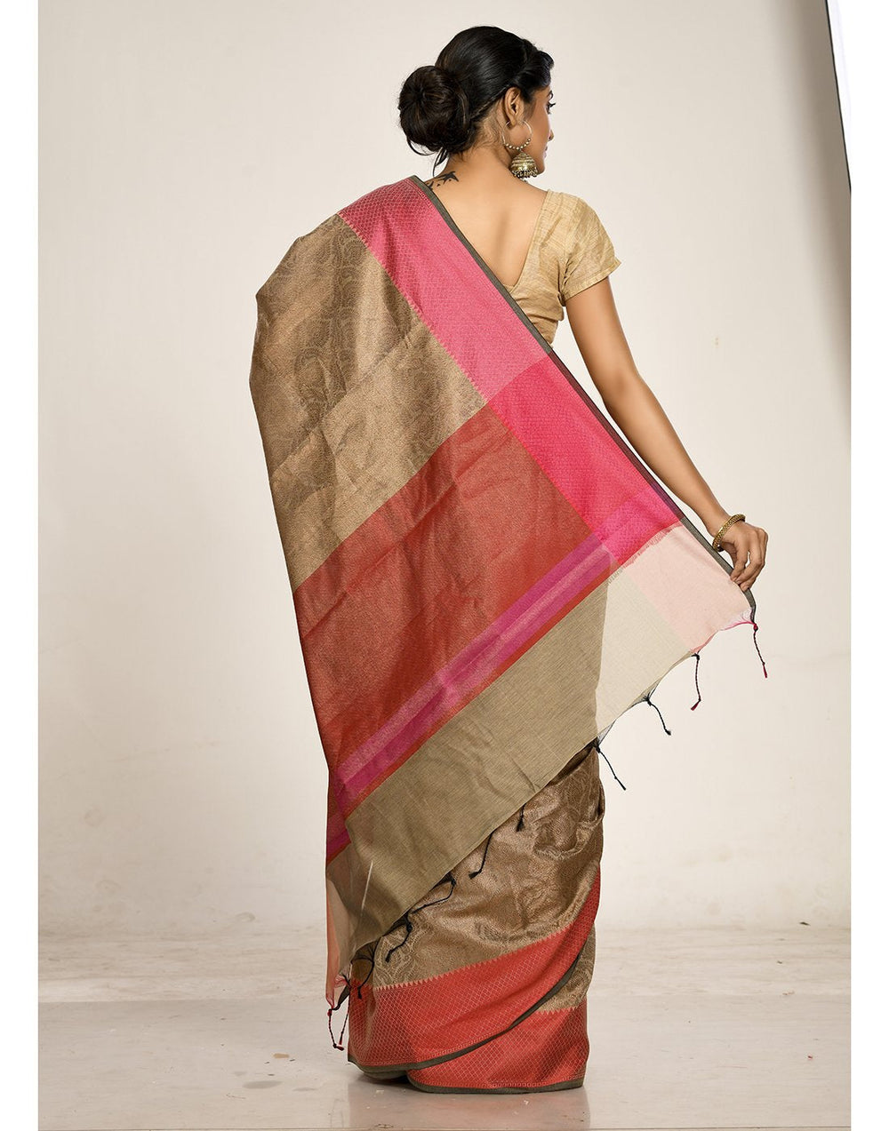 MBZ Meena Bazaar-Cotton Woven Saree