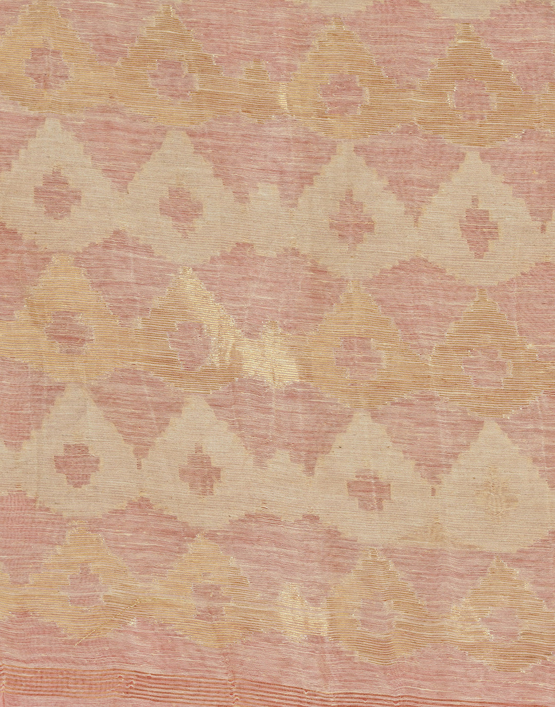 MBZ Meena Bazaar-Cotton Linen Saree With Embroidery