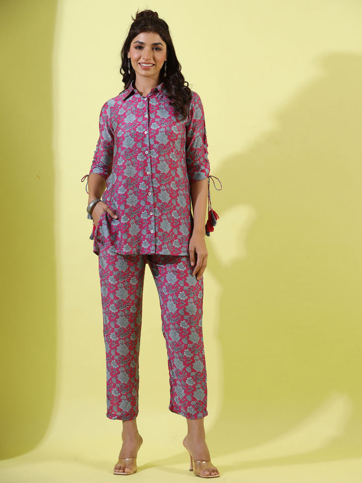Printed Muslin Kurti With Pants